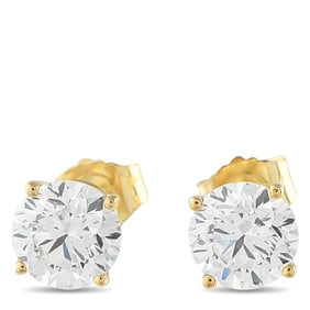 1.85ctw VVS2-VS1/F-G Lab Grown Diamond 14K Earrings
