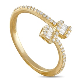 14K Yellow Gold and 0.25ctw Diamond Ring