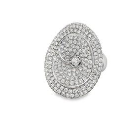 2.57ctw Diamond and 14K White Gold Ring