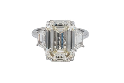 10.06ct GIA VVS2/M Diamond, 0.84ctw Diamond 18K Ring
