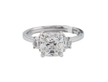 2.70ct GIA VS1/G Diamond, 0.37ctw Diamond and 18K Ring