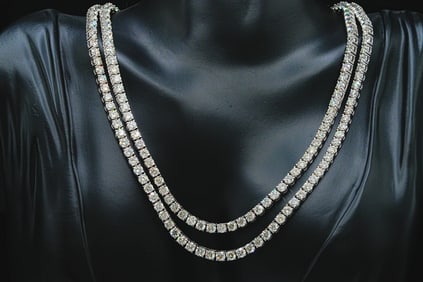 39.05ctw VS2-SI1/G-H Diamond and 18K 31" Necklace