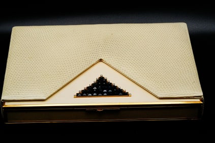 Van Cleef & Arpels Sapphire, 18K, Diamond, Bakelite Minaudiere