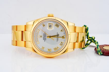 Rolex Day-Date 36mm 18K Watch W/Papers (Ref. 118238)