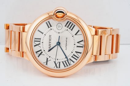 Cartier Ballon Bleu 42mm Solid 18K Rose Gold Watch