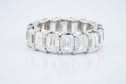 11.20ctw GIA VVS2-VS2/F-G Diamond 18K Eternity Band
