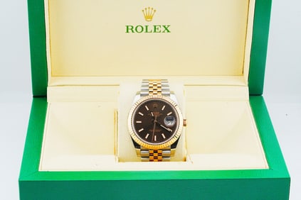 Rolex Datejust 36mm 18K/SS Watch W/Box (Ref. 116233)