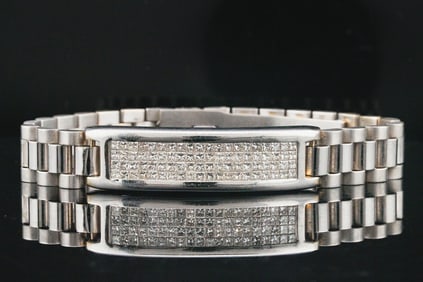 Italian 4.50ctw VS1-VS2/G-H Diamond and 18K Bracelet
