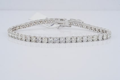 9.00ctw Diamond and 18K 7.25" Tennis Bracelet