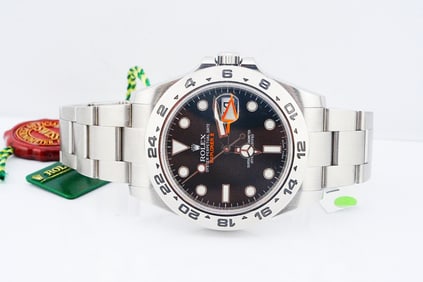 Rolex Explorer II 42mm Stainless Steel Watch W/Card