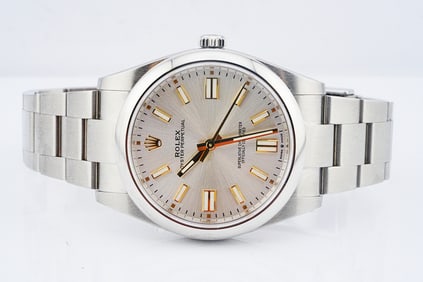 Rolex Oyster Perpetual 41mm Stainless Steel Watch W/Card