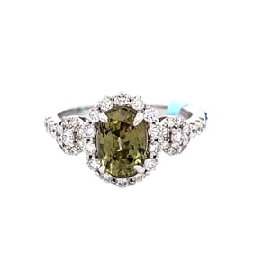 2.15ct Alexandrite, 0.65ctw Diamond and 18K Ring