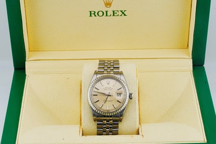 Rolex Datejust 36mm SS/18K Vintage Watch W/Box Ref. 1601