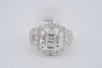 6.50ct IGI VS1/F Lab Grown Diamond, Diamond, 18K Ring