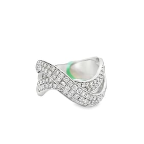 1.15ctw Diamond and 14K White Gold Ring