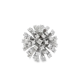 1.00ctw Diamond and 14K White Gold Ring