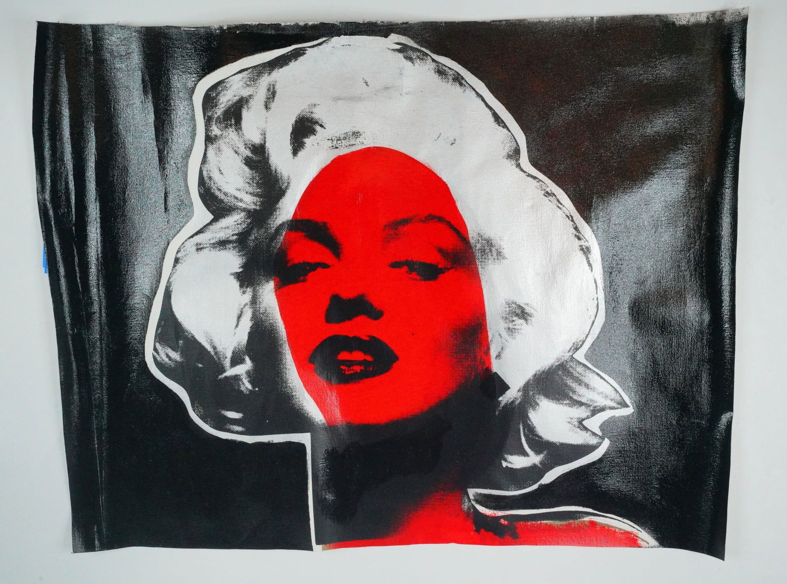 Steve Kaufman Signed Marilyn Monroe Mixed Media Canvas (1 of 4)