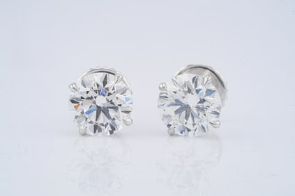 6.04ctw IGI VVS2/E Lab Grown Diamond Stud Earrings