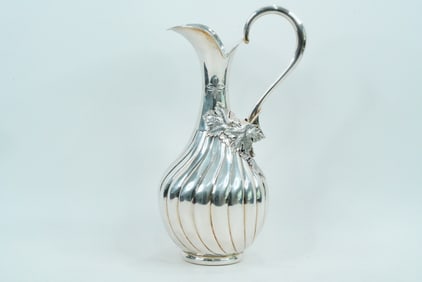 Cartier Vintage Solid Sterling Silver 13.25" Pitcher