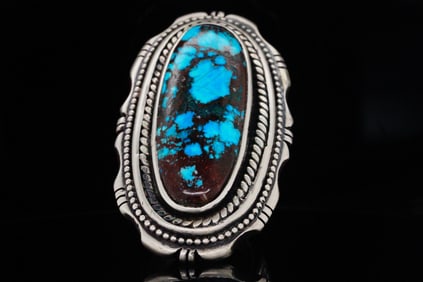 Eli Gofman 37.5mm Turquoise Sterling Silver Ring