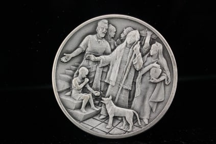 4.2oz .925 Silver St. James The Less Franklin Mint Medallion