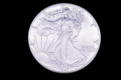 1987 American Silver Eagle 1 Ounce Fine Silver $1 Coin BU