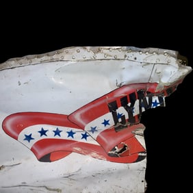 Lynyrd Skynyrd Portion of Fuselage from 1977 Crash