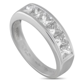 1.50ctw Diamond and Platinum Ring