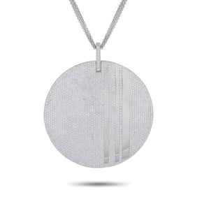 Messika 14.86ctw Diamond and 18K White Gold Necklace