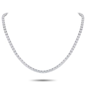 35.25ctw Diamond and 18K White Gold 17" Necklace