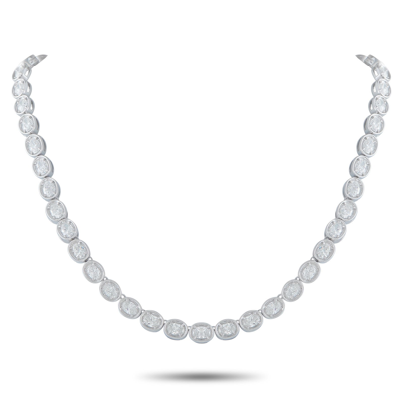 20.80ctw Diamond and 18K White Gold 15" Necklace (1 of 3)