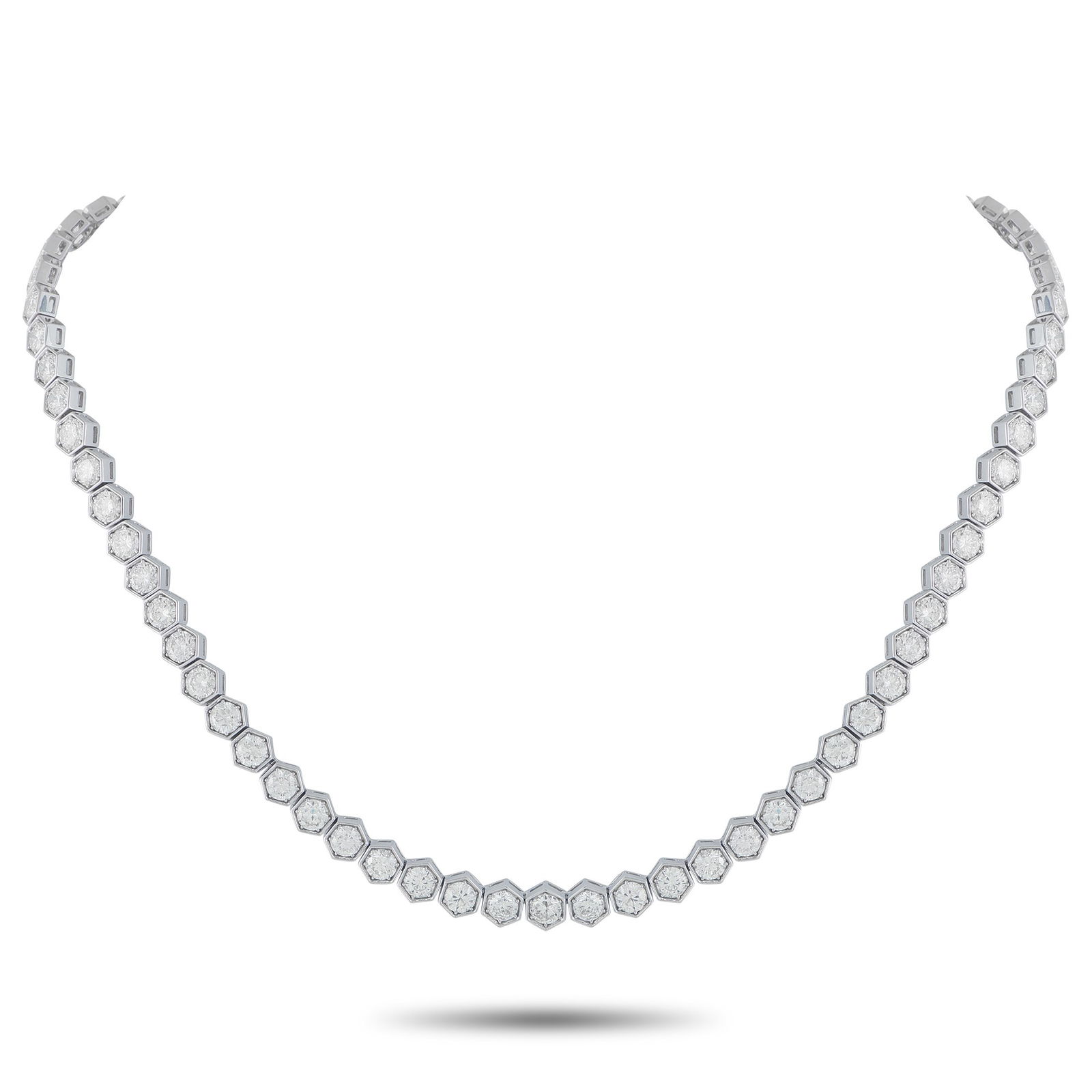 22.25ctw Diamond and 18K White Gold 16" Necklace (1 of 3)