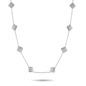 Van Cleef & Arpels Pure Alhambra 18K 14-Motif Necklace