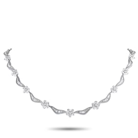 18.80ctw VS2-SI1/G-H Diamond and 18K 15.5" Necklace