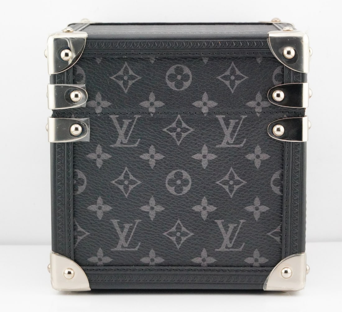Louis Vuitton Trunk Table Clock in Monogram Eclipse - 10