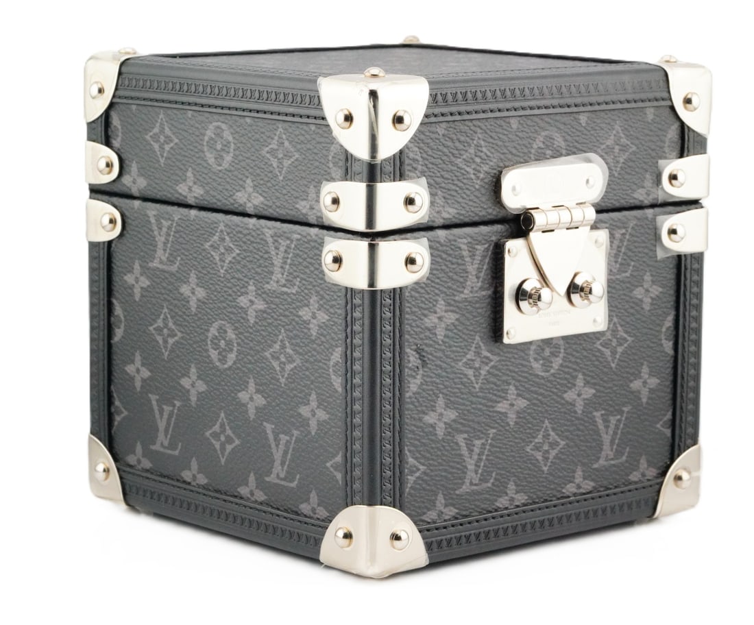 Louis Vuitton Trunk Table Clock in Monogram Eclipse - 8