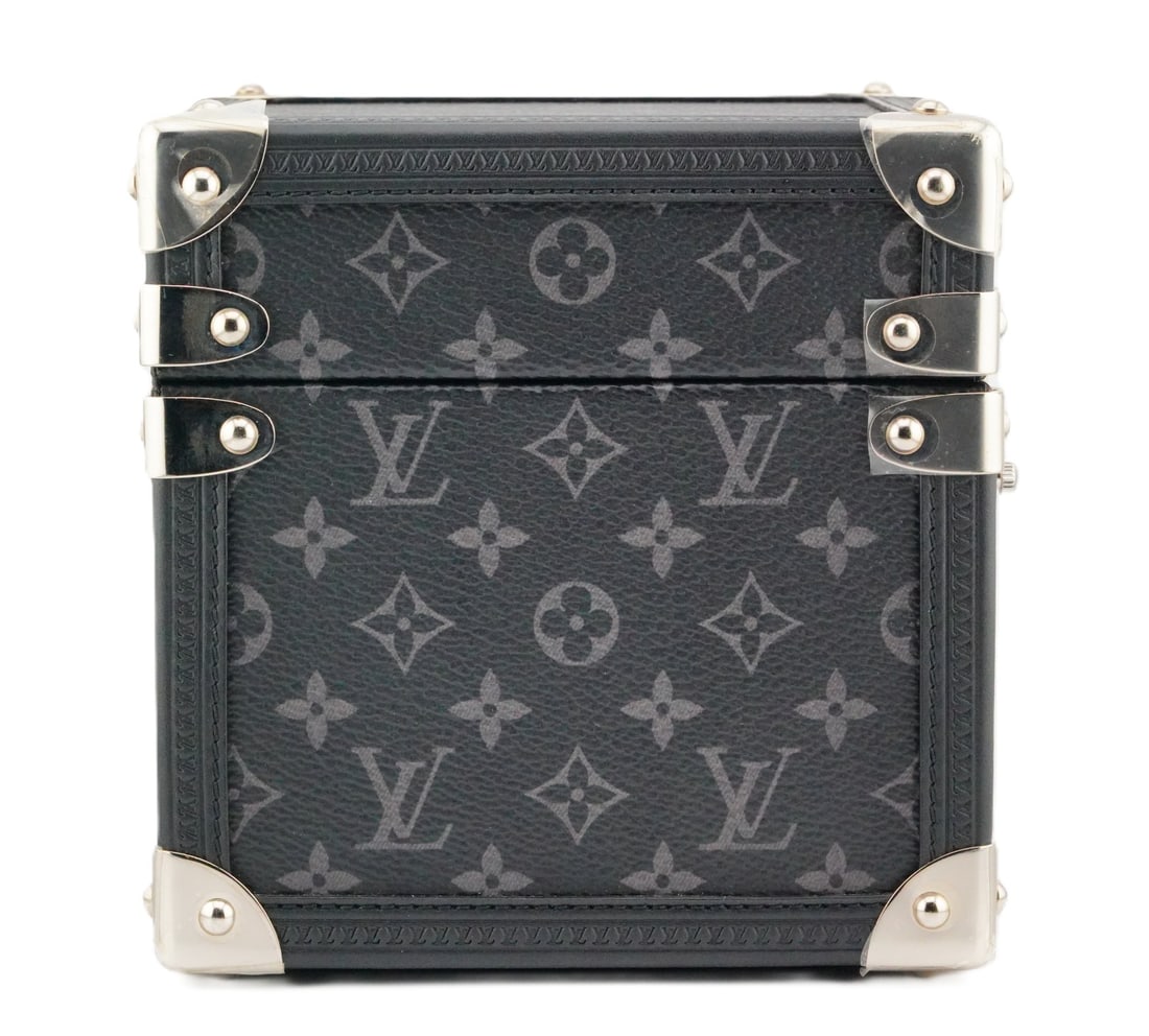 Louis Vuitton Trunk Table Clock in Monogram Eclipse - 9