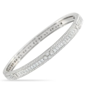 Judith Ripka 1.25ctw VS/G-H Diamond and 18K Bangle