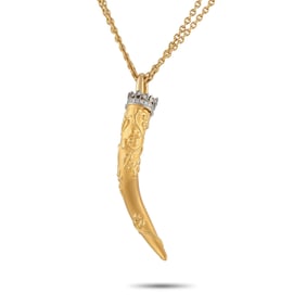 Carrera y Carrera 18K 16" Italian Horn Necklace
