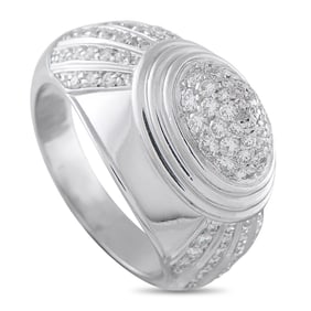 Boucheron 1.00ctw VS/F-G Diamond and 18K White Gold Ring