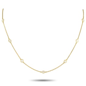 Tiffany & Co. Elsa Peretti 2.50ctw Diamond 18K Necklace