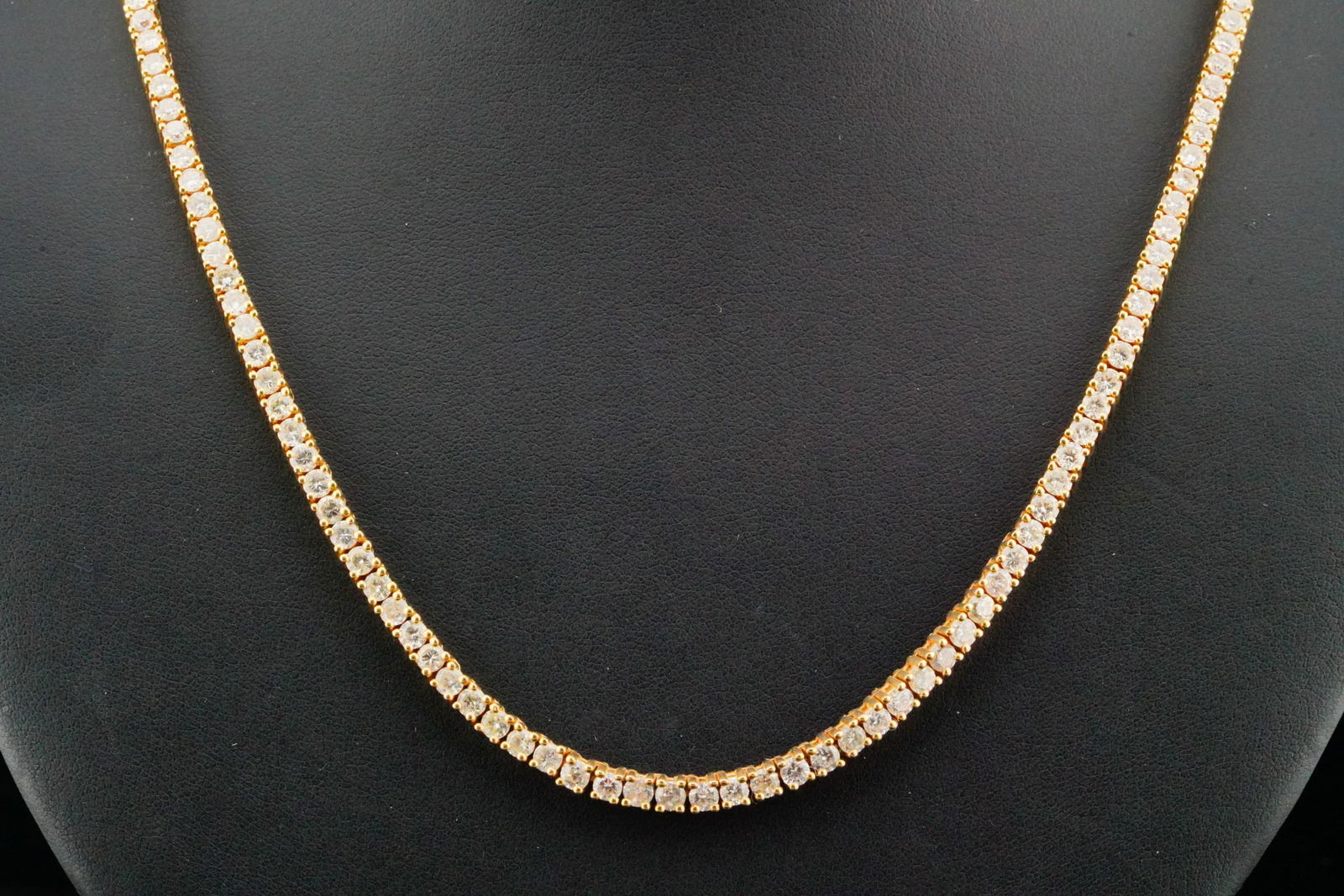 4.30ctw SI1-SI2/K-L Diamond and 14K 21" Tennis Necklace (1 of 7)