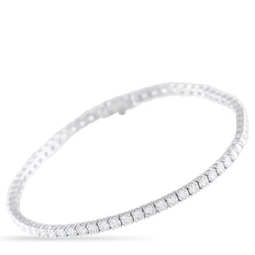 4.60ctw Diamond and 14K White Gold Tennis Bracelet
