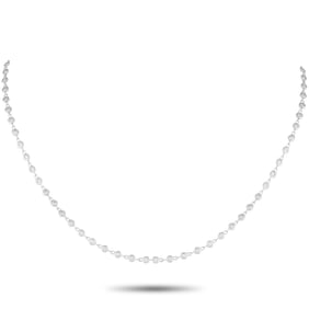 1.90ctw Diamond and 18K White Gold 18" Necklace