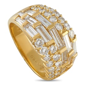3.10ctw Diamond and 18K Yellow Gold Ring