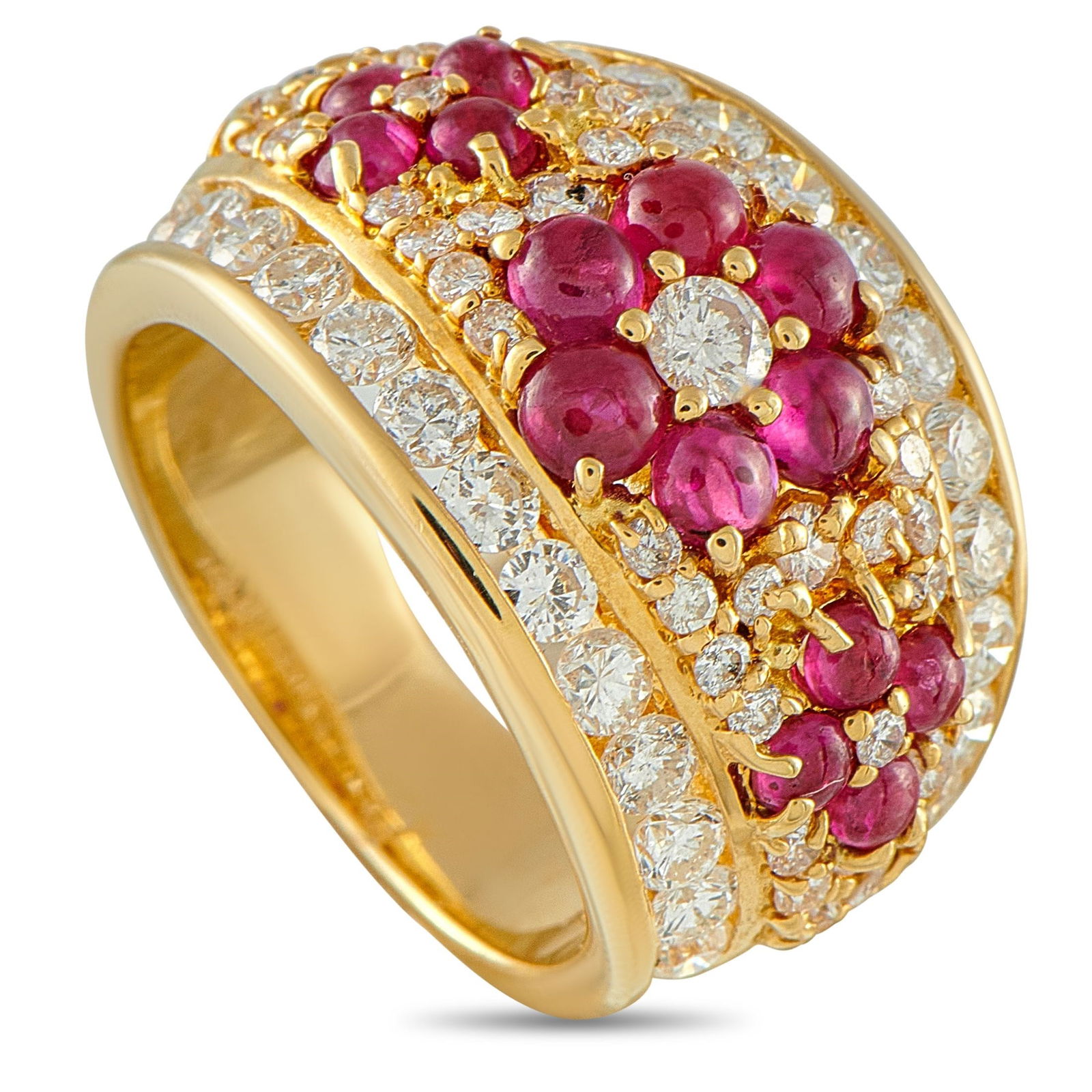2.00ctw Diamond, 1.80ctw Ruby and 18K Yellow Gold Ring (1 of 4)