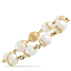 Yvel 18K Yellow Gold and Baroque Pearl Bracelet