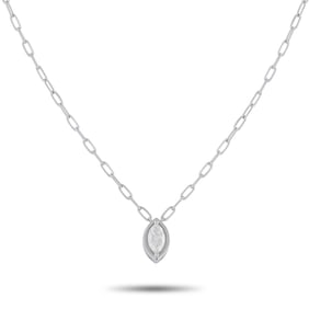 18K White Gold and 0.50ct Diamond 16" Necklace