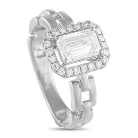 1.25ctw VS2-SI1/G-H Diamond and 18K White Gold Ring