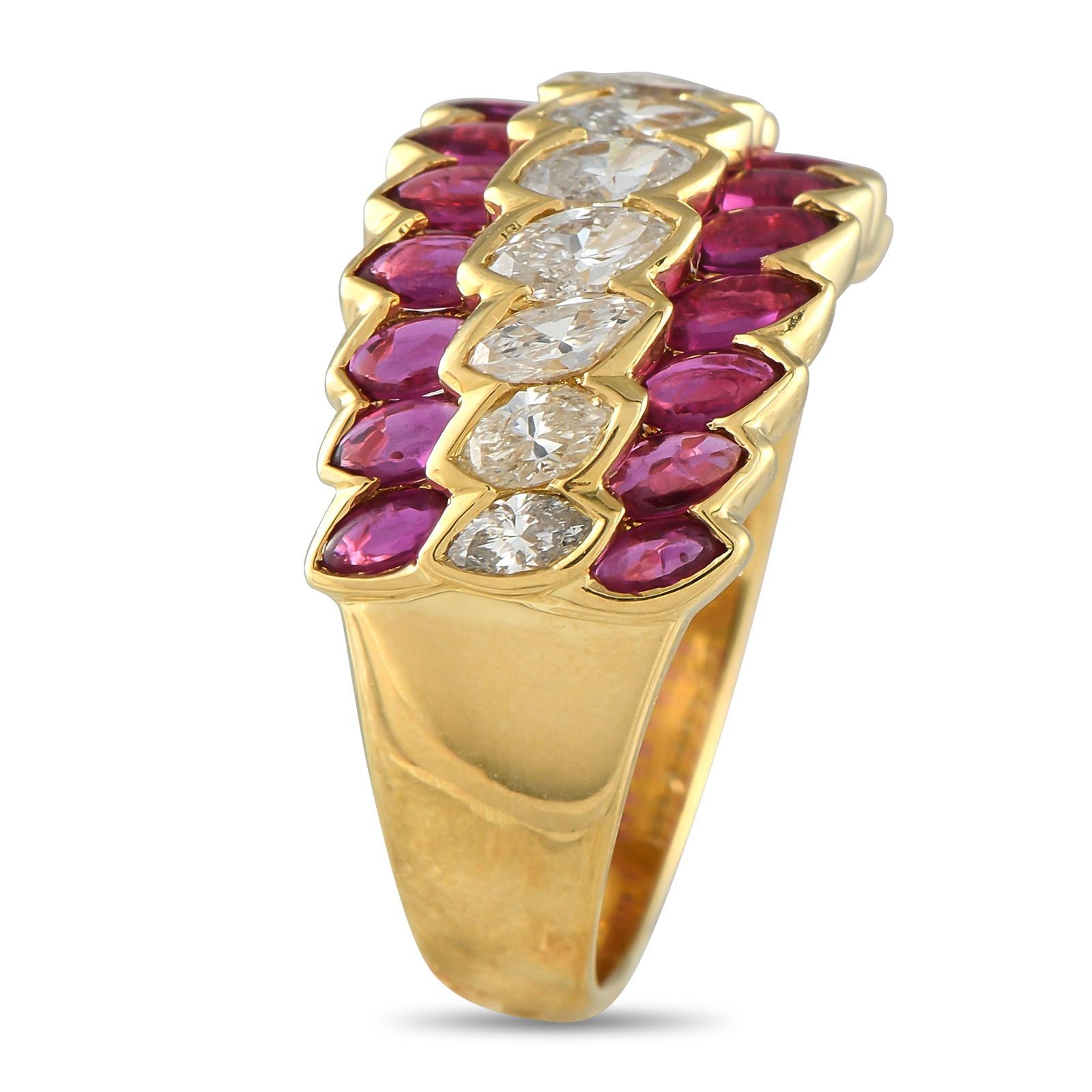 1.90ctw Ruby, 0.85ctw Diamond and 18K Ring - 3